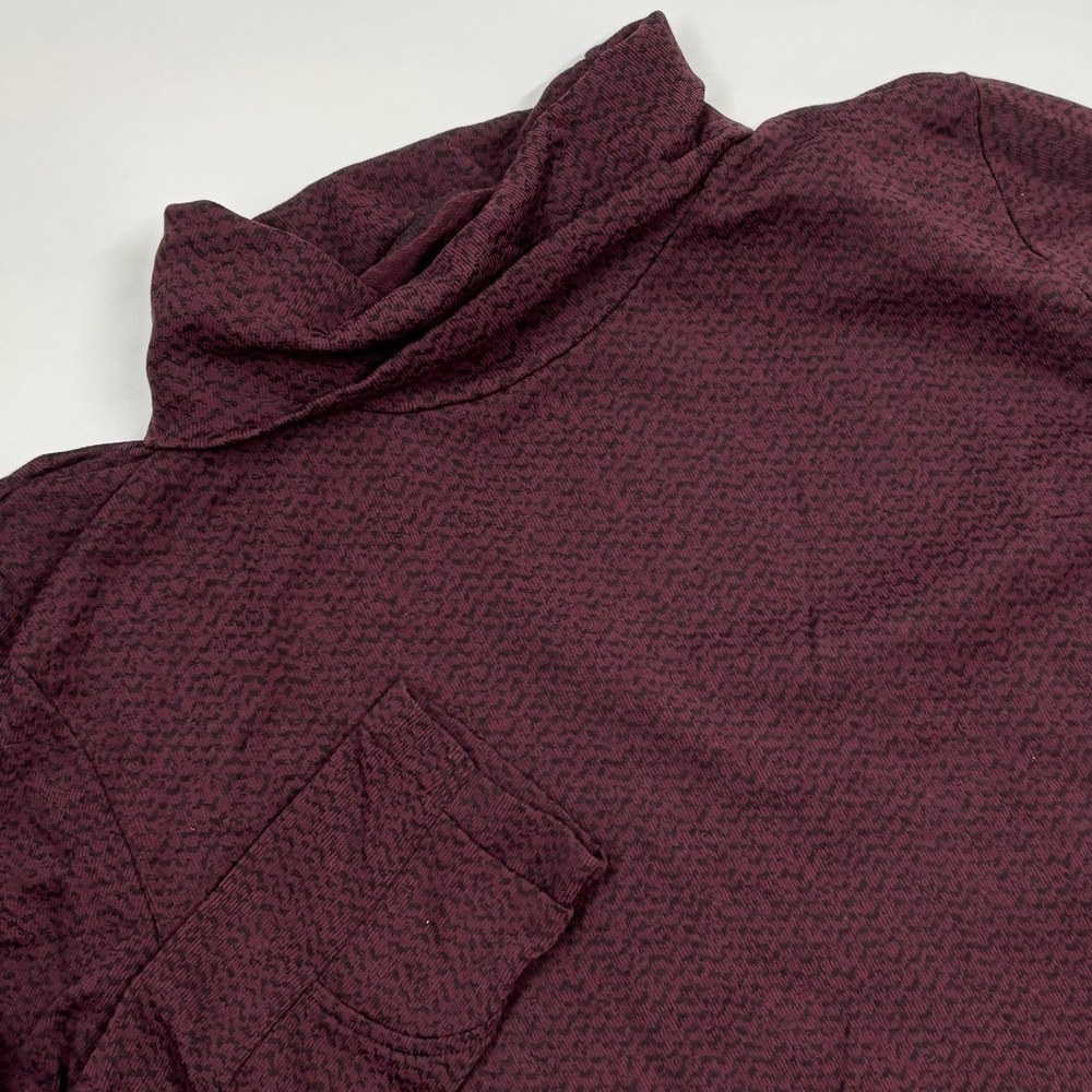 Athleta Women's M Nylon Purple Turtleneck Long Sleeve‎ Shirt